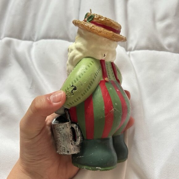 The White Barn Candle Co. Christmas Santa Candle 7" Holiday Cardinal Vintage 90s - Picture 7 of 10